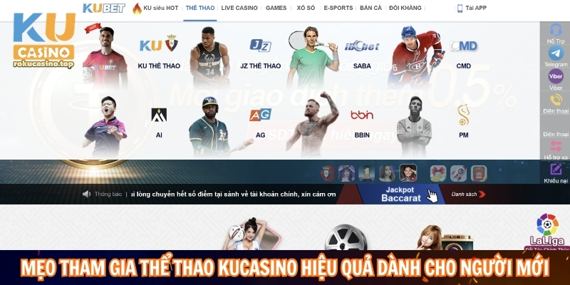 Mẹo tham gia thể thao Kucasino hiệu quả dành cho người mới.